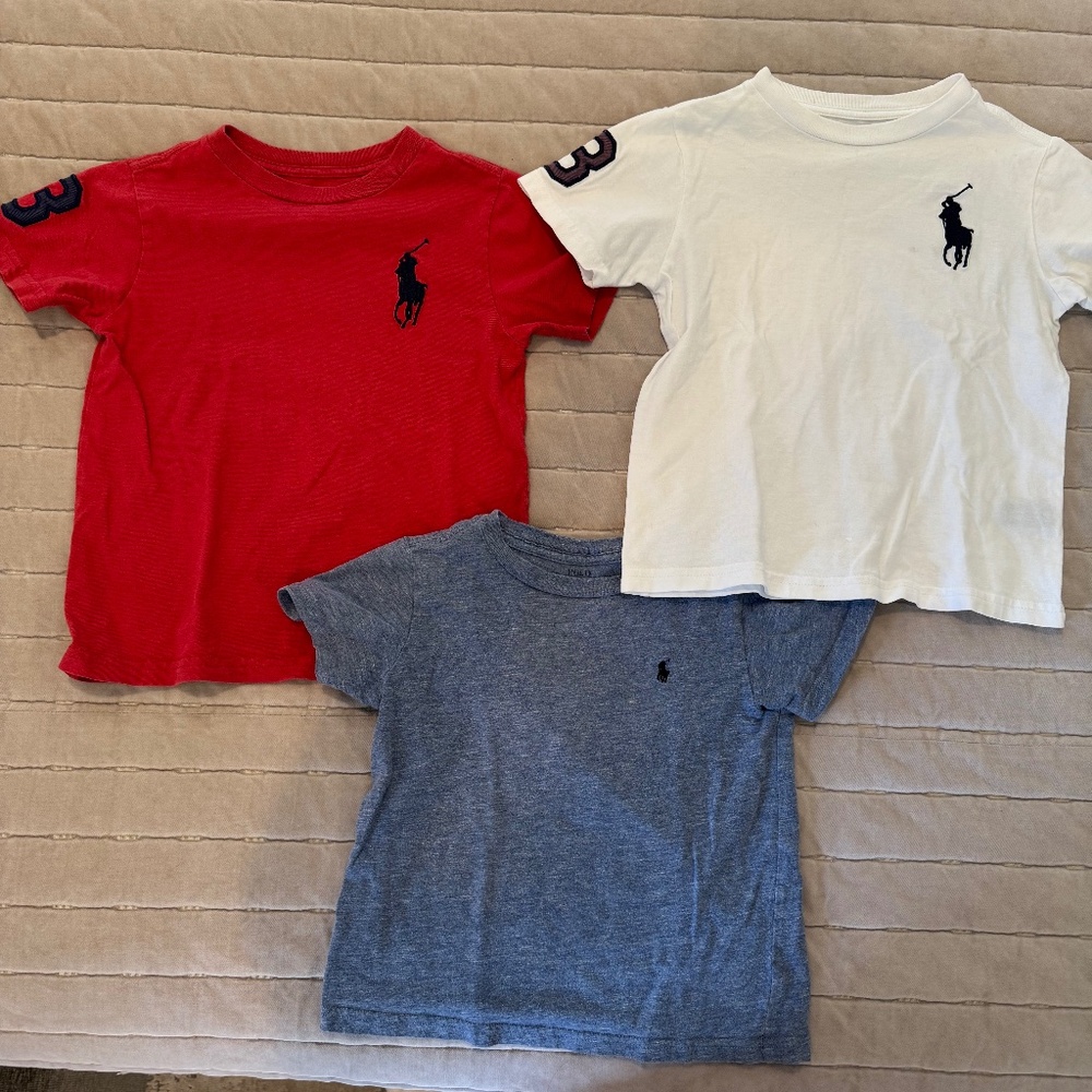 3 Ralph Lauren t shirts